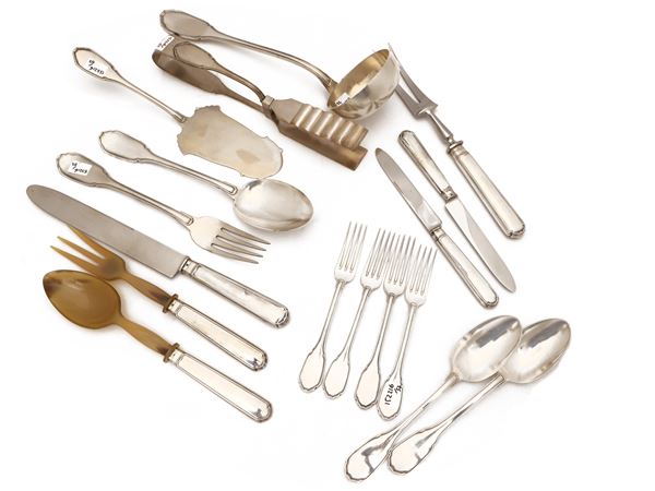 Silver cutlery service, A. Cesa Alessandria, 1930s  - Auction A florentine house. Between tradition and modernity Silvers - I - - Maison Bibelot - Casa d'Aste Firenze - Milano