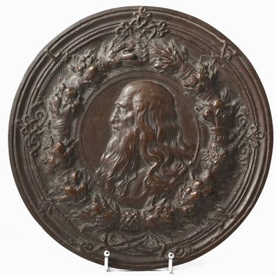 Medaglione a Bassorilievo in Bronzo