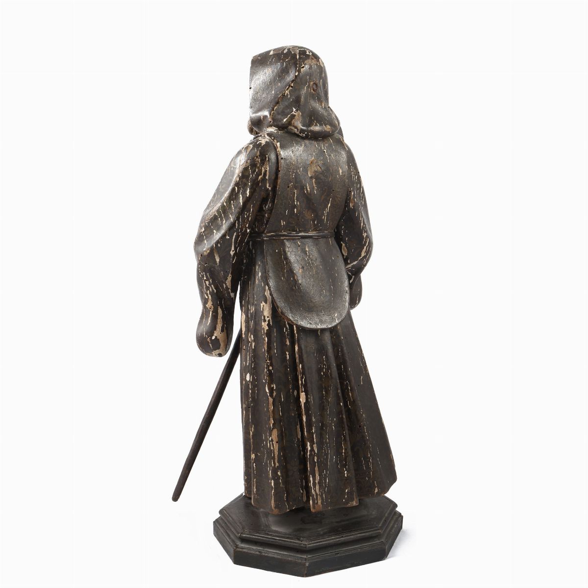 Scultura in Legno Dipinto e Laccato