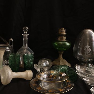 Assortimento di Accessori per la Casa e la Tavola in Vetro