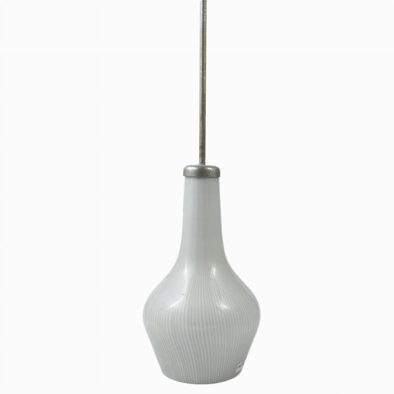 Piccolo Lampadario in Vetro Soffiato