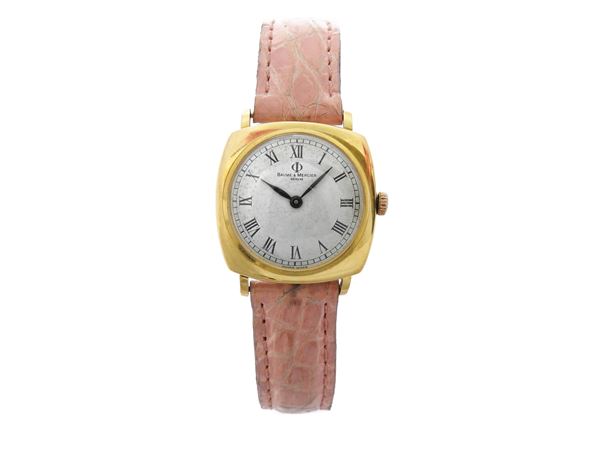 Yellow gold Baume & Mercier ladies wristwatch
