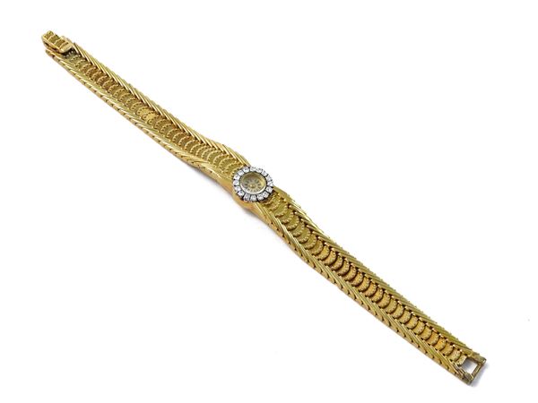 Yellow and white gold Vacheron Constantin jewel watch in with diamonds