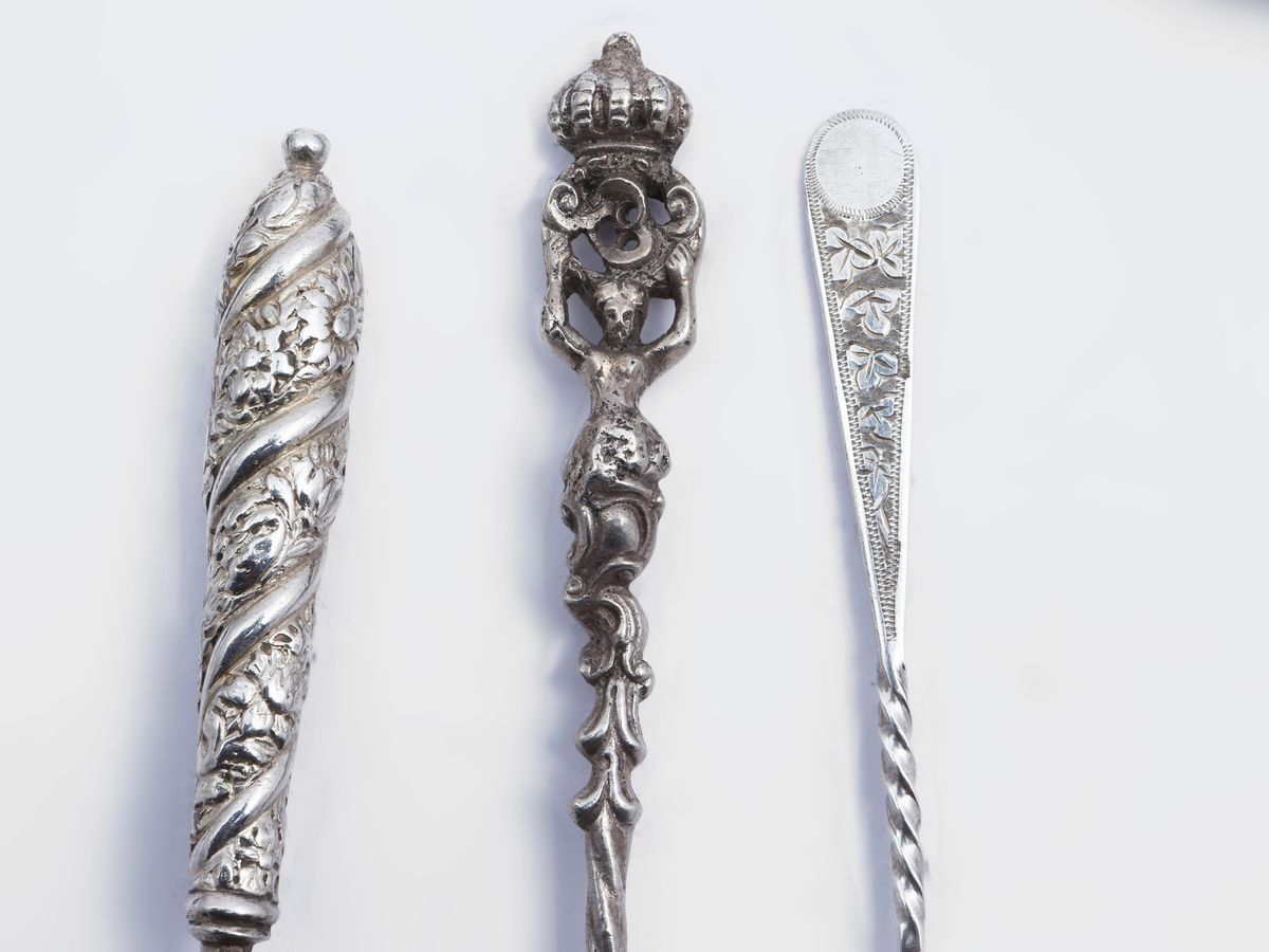 Lotto di Accessori D'epoca per la Tavola in Argento