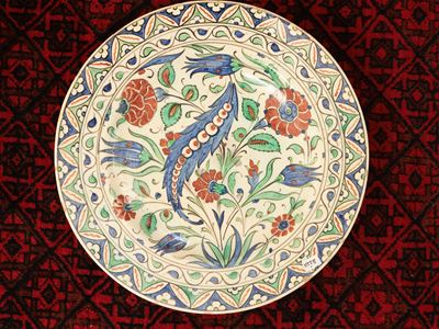 Piatto da Parata in Terracotta Invetriata, Cantagalli Firenze