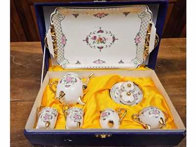 Servizio da Tè in Porcella in Miniatura