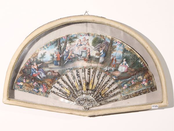 Ventaglio da collezione  (XIX secolo)  - Auction A florentine house. Between tradition and modernity Collection, paintings and furnishing - III - - Maison Bibelot - Casa d'Aste Firenze - Milano