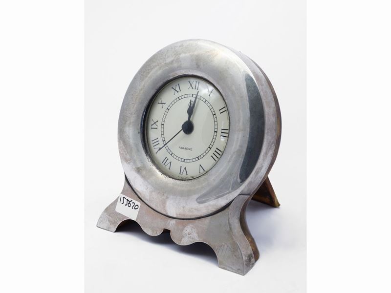 Orologio da Tavolo in Argento, Faraone
