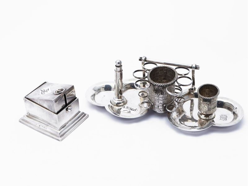 Set per Fumatori di Sigaro in Argento