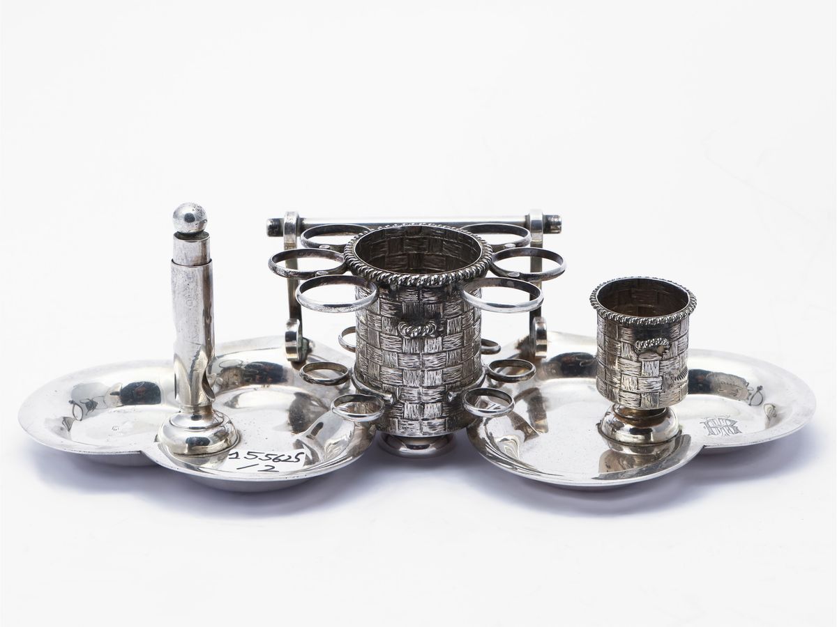 Set per Fumatori di Sigaro in Argento