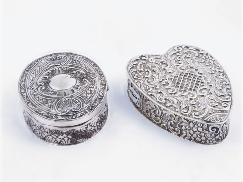 Due Scatole in Argento