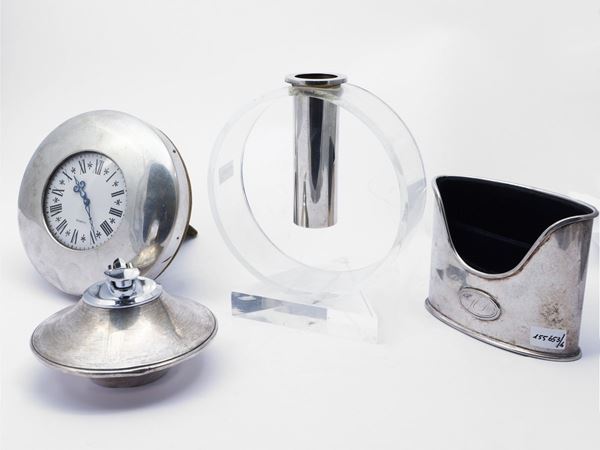 Set da scrivania in argento e metallo argentato  - Auction A florentine house. Between tradition and modernity Collection, paintings and furnishing - III - - Maison Bibelot - Casa d'Aste Firenze - Milano