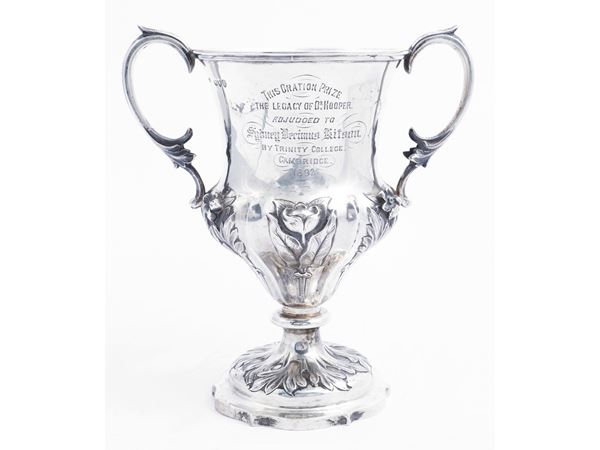Collectible silver cup, Trinity College Cambridge, London 1891