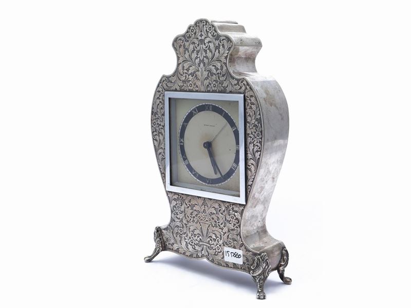 Orologio da Tavolo Rivestito in Argento, Monet Watch