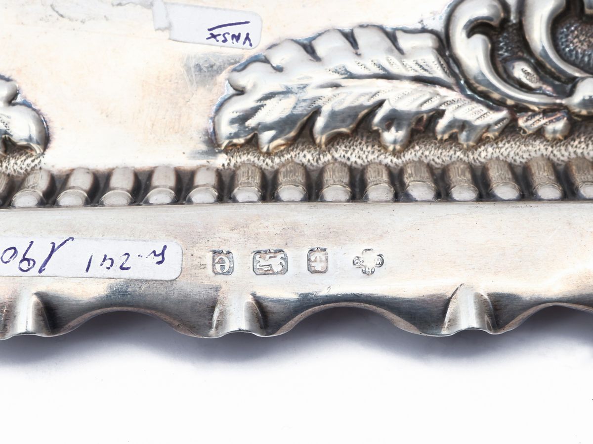 Vassoietto Portaposta in Argento, Birmingham, 1904