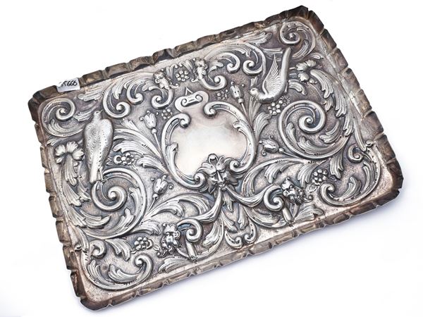 Silver mail tray