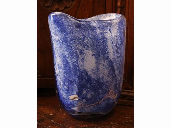 Thick glass vase