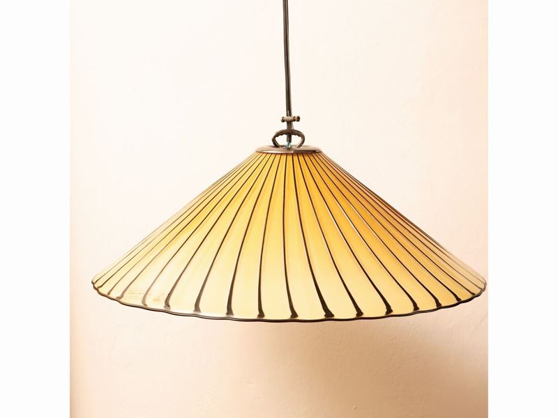 Lampadario Pensile in Vetro Soffiato
