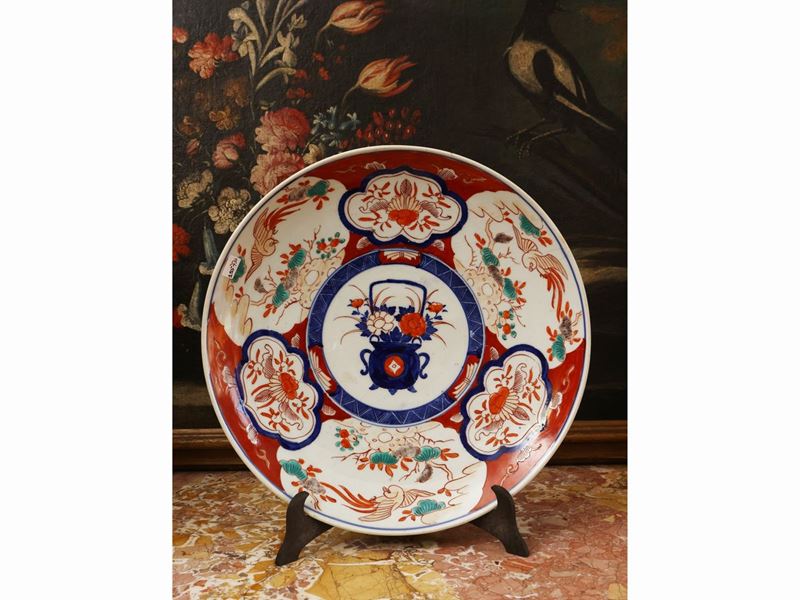 Piatto da Parata in Porcellana Imari