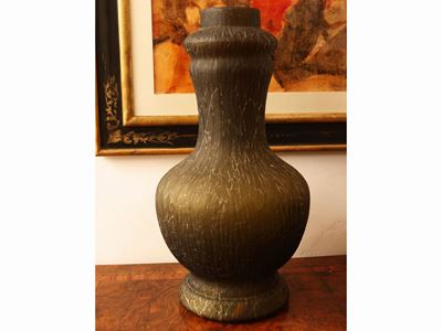 Grande Vaso a Bulbo in Vetro