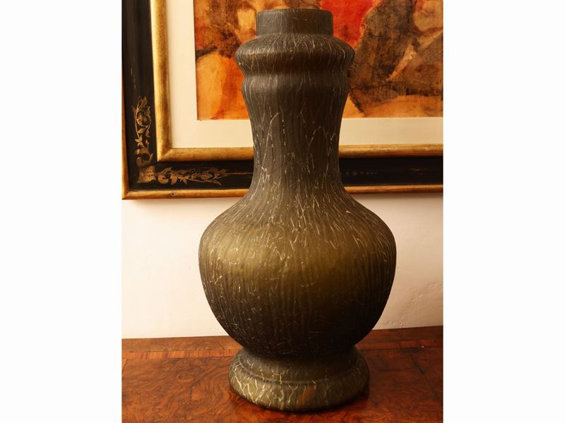 Grande Vaso a Bulbo in Vetro
