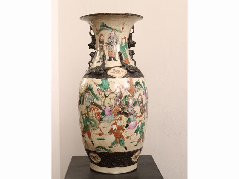 Coppia di Vasi Balaustro in Ceramica