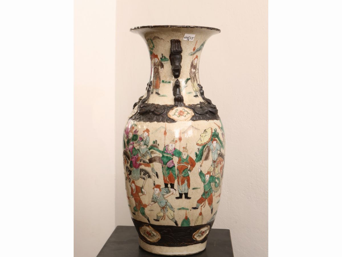 Coppia di Vasi Balaustro in Ceramica