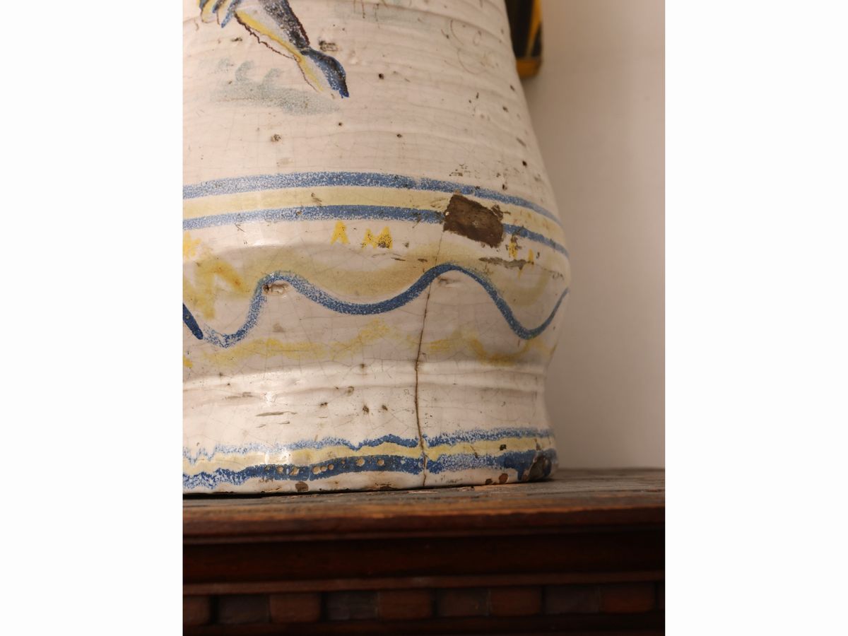 Grande Vaso Albarello in Maiolica