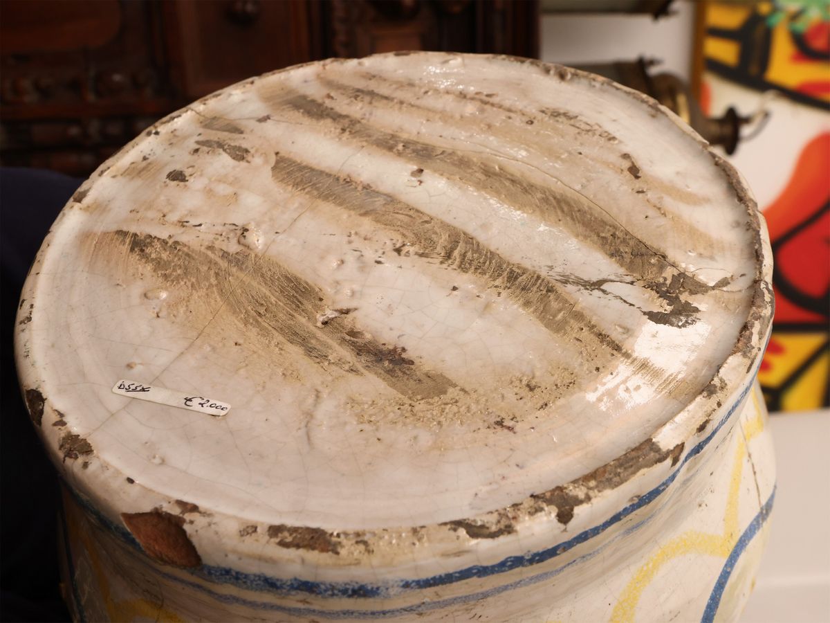 Grande Vaso Albarello in Maiolica