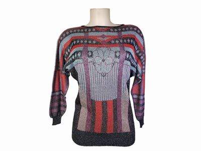 Gianni Versace, Maglia in Lamè Multicolore