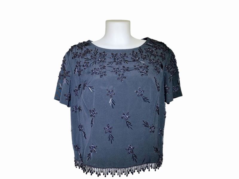 Enrico Coveri, Cardigan in Paillettes e una Blusa