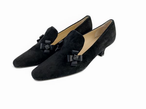 Prada, Black suede shoes  (The nineties)  - Auction Vintagemania - Maison Bibelot - Casa d'Aste Firenze - Milano