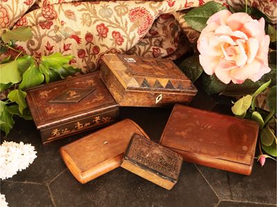 Cinque Scatole D'epoca da Collezione