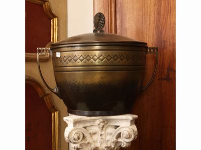 Grande Coppa con Coperchio di Gusto Art Deco’