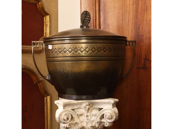 Brass cauldron