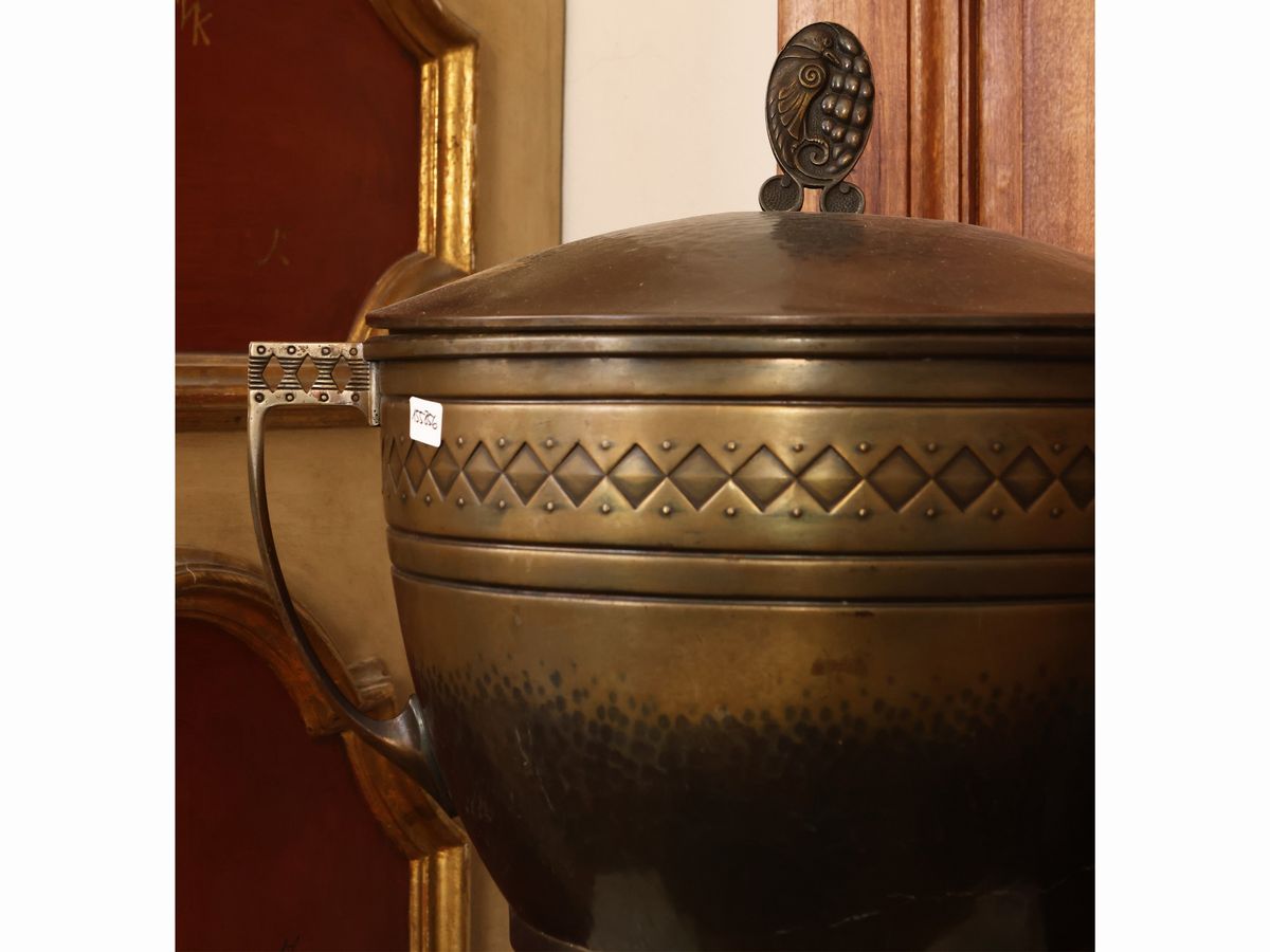 Grande Coppa con Coperchio di Gusto Art Deco’