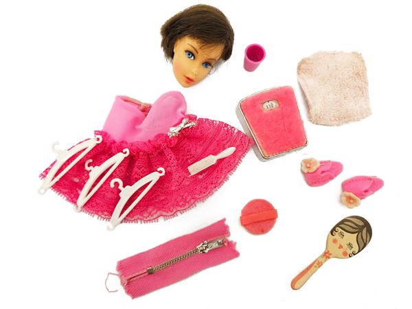 Barbie, beauty set and shoes