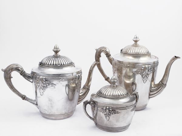 Silver tea and coffee service  (Germany, Knight, early 20th century)  - Auction A florentine house. Between tradition and modernity Silvers - I - - Maison Bibelot - Casa d'Aste Firenze - Milano