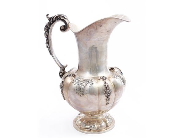 Large silver jug, Pellegrini Milano