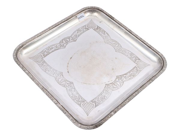 Silver tray  - Auction A florentine house. Between tradition and modernity Silvers - I - - Maison Bibelot - Casa d'Aste Firenze - Milano
