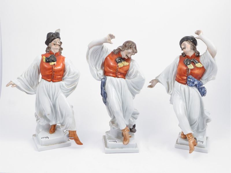Serie di Tre Figure in Porcellana, Herend