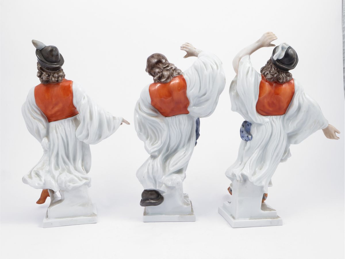 Serie di Tre Figure in Porcellana, Herend