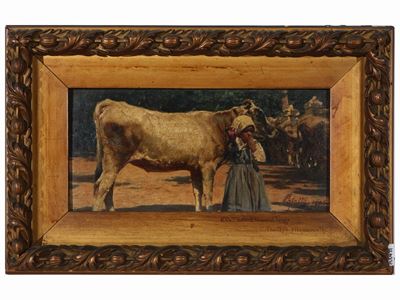 Contadinella con Armenti 1904