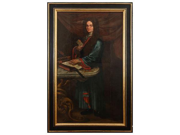 Scuola toscana del XVIII secolo - Portrait of an architect