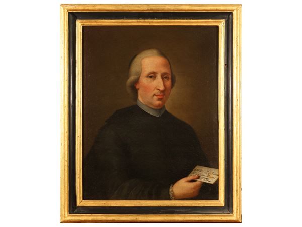 Scuola dell'Italia centrale - Portrait of a prelate with letter