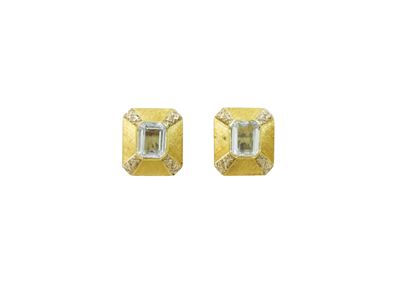 Orecchini in Oro Giallo con Acquemarine