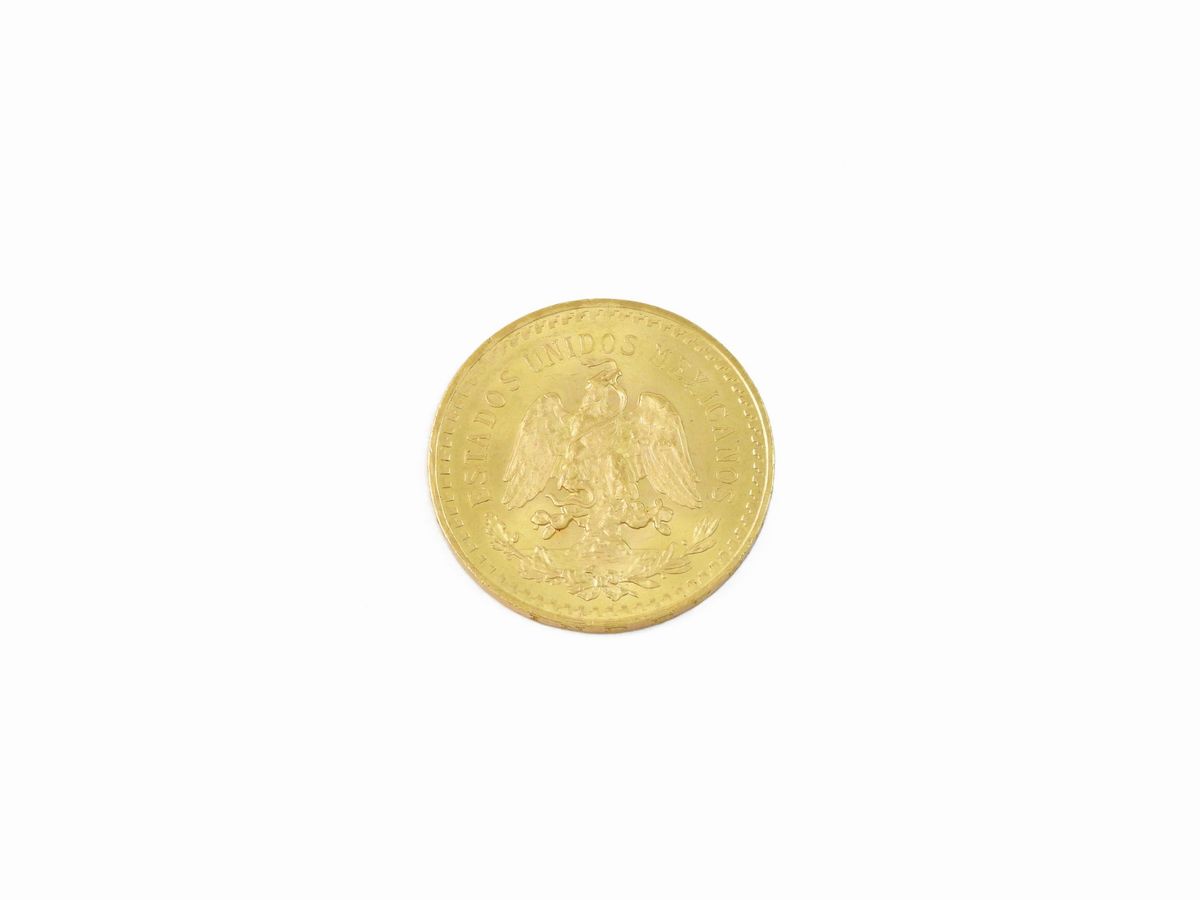 Una Moneta da 50 Pesos Messicani in Oro