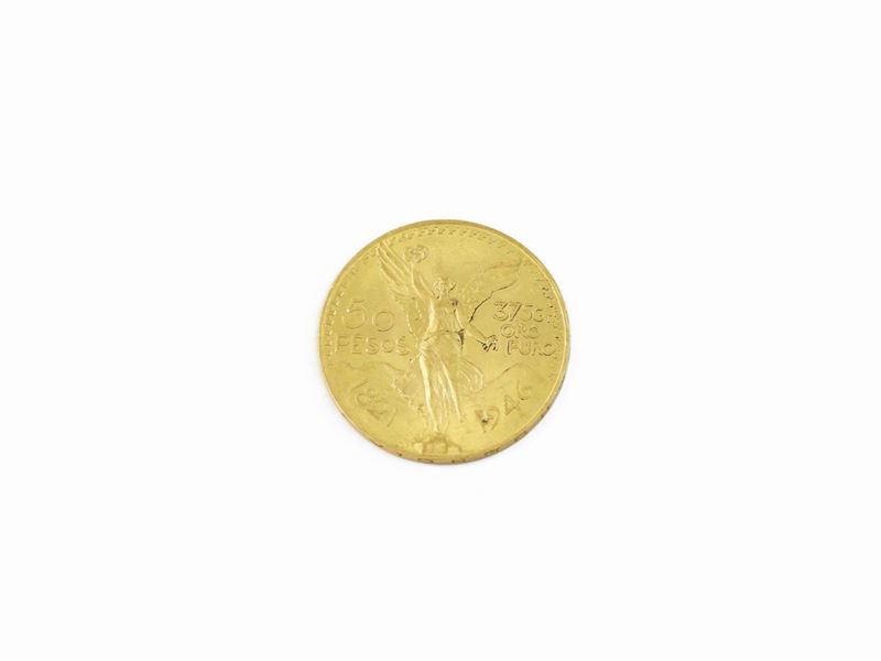 Una Moneta da 50 Pesos Messicani in Oro