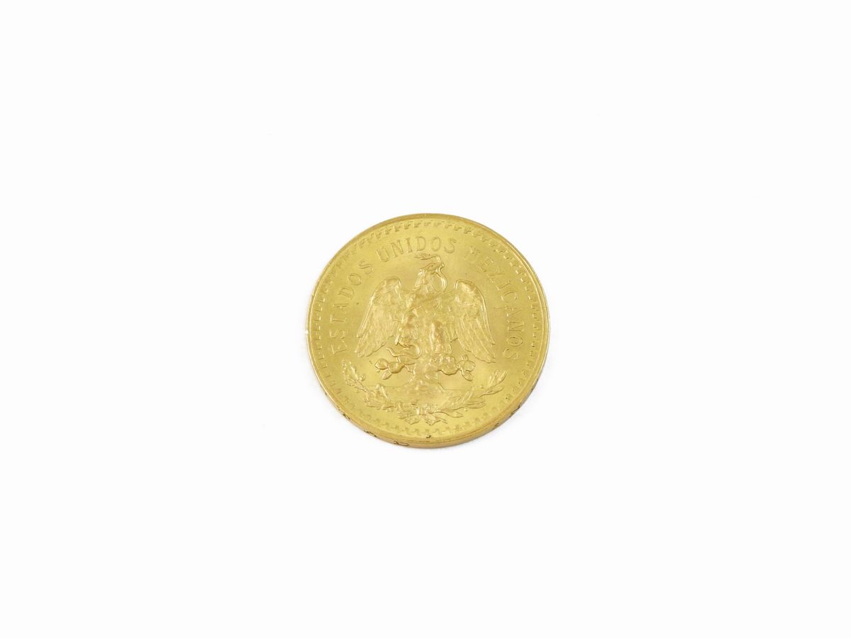 Una Moneta da 50 Pesos Messicani in Oro