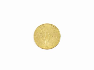 Una Moneta da 50 Pesos Messicani in Oro
